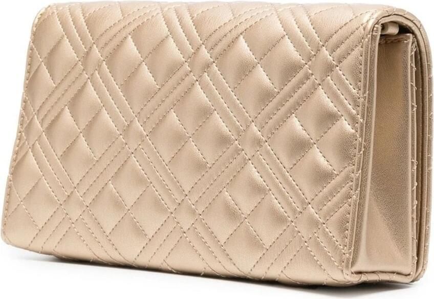 Love Moschino Gewatteerde crossbodytas Geel