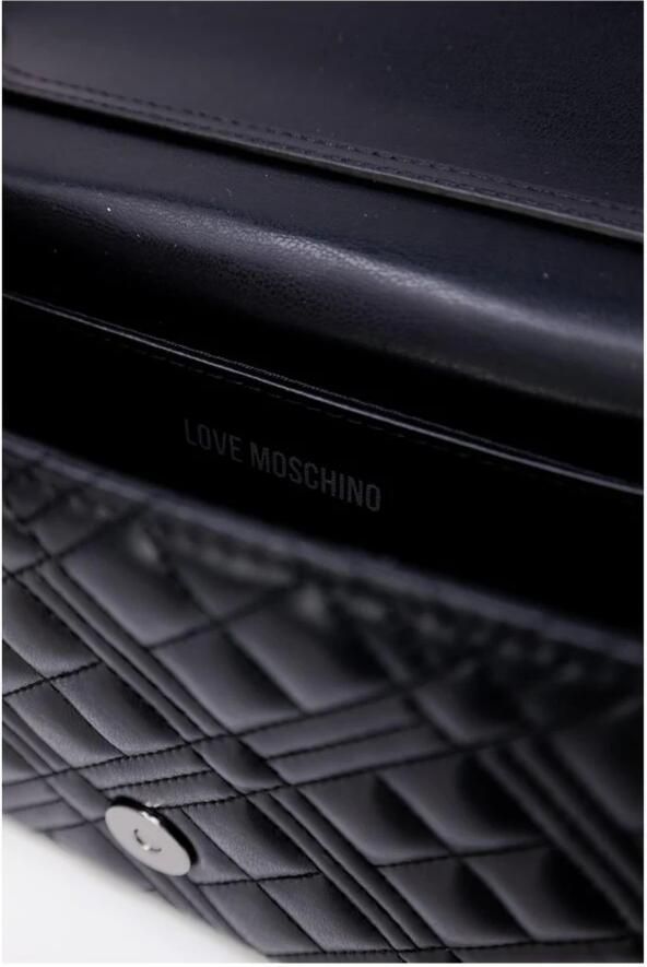 Love Moschino Compacte polyurethaan handtas herfst winter collectie Black Dames - Foto 4