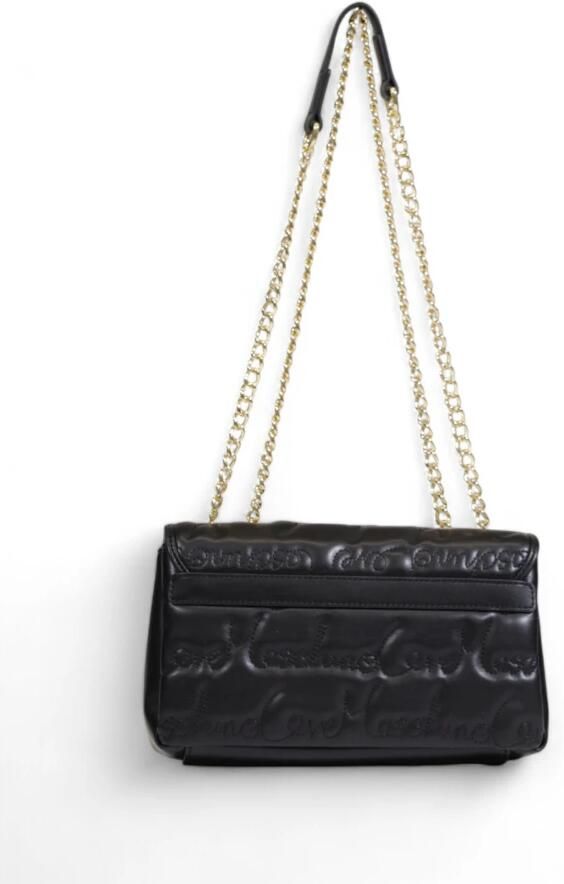 Love Moschino Zwarte polyurethaan handtas met strak ontwerp Black Dames - Foto 2