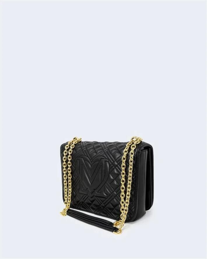 Love Moschino Gestructureerde polyurethaan handtas Herfst Winter collectie Black Dames - Foto 4