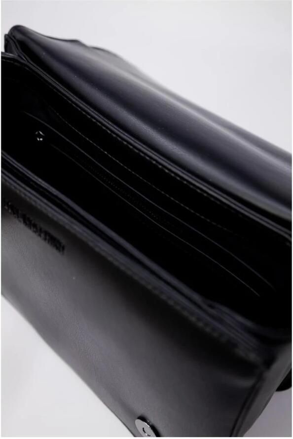 Love Moschino Gestructureerde polyurethaan handtas voor vrouwen Black Dames - Foto 3