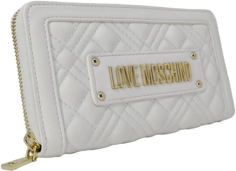 Moschino Witte Portemonnee Stijlvol en Functioneel White Dames