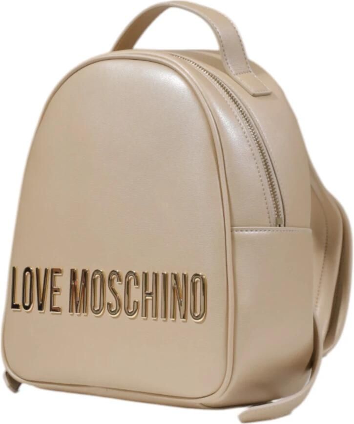 Moschino Gouden Elegante Rugzak met Gouden Details Yellow Dames