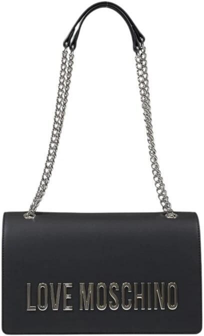 Love Moschino Schoudertas met Verstelbare Band en Magneetsluiting Black Dames - Foto 7