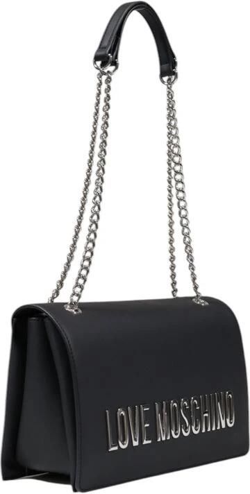 Love Moschino Schoudertas met Verstelbare Band en Magneetsluiting Black Dames - Foto 4