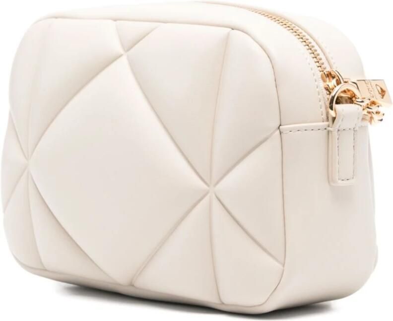Love Moschino Gewatteerde Witte Schoudertas met Gouden Accenten White Dames - Foto 6