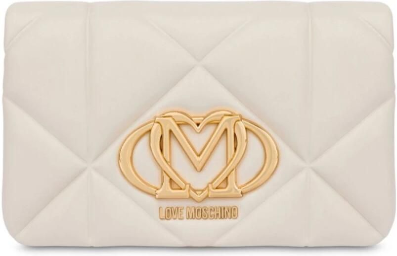 Love Moschino Ivoor Schoudertas voor Vrouwen Beige Dames - Foto 4