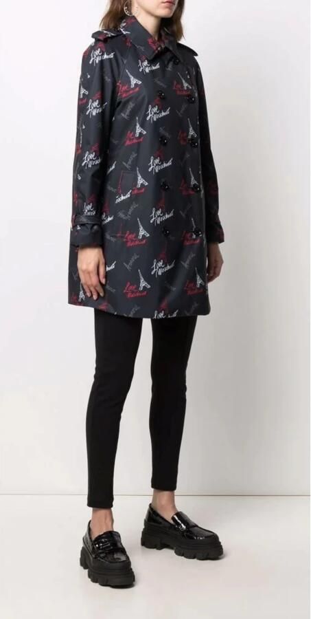 Love Moschino Blauw Roze Gewatteerd Jack voor Dames Multicolor Dames - Foto 4