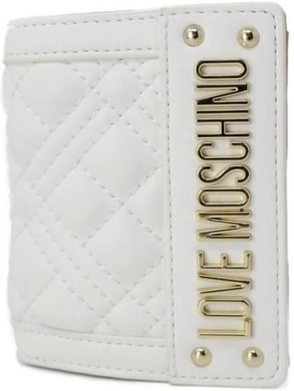Love Moschino Kleine Polyurethaan Portemonnee Collectie Lente Zomer White Dames - Foto 3