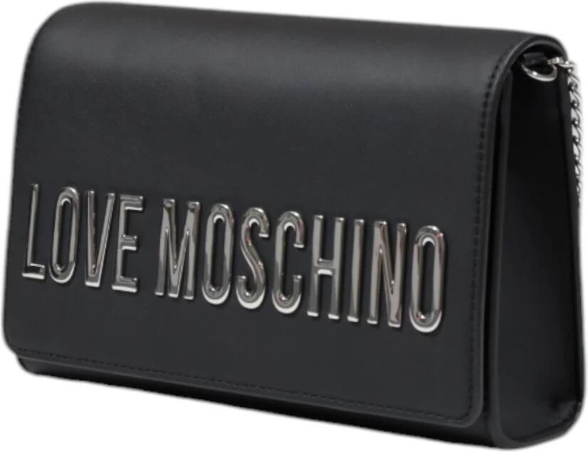Love Moschino Zwarte Polyethyleen Handtas Lente Zomer Collectie Black Dames - Foto 2