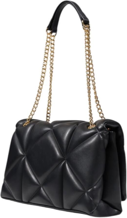 Love Moschino Zwarte Polyurethaan Medium Handtas Lente Zomer Collectie Black Dames - Foto 9