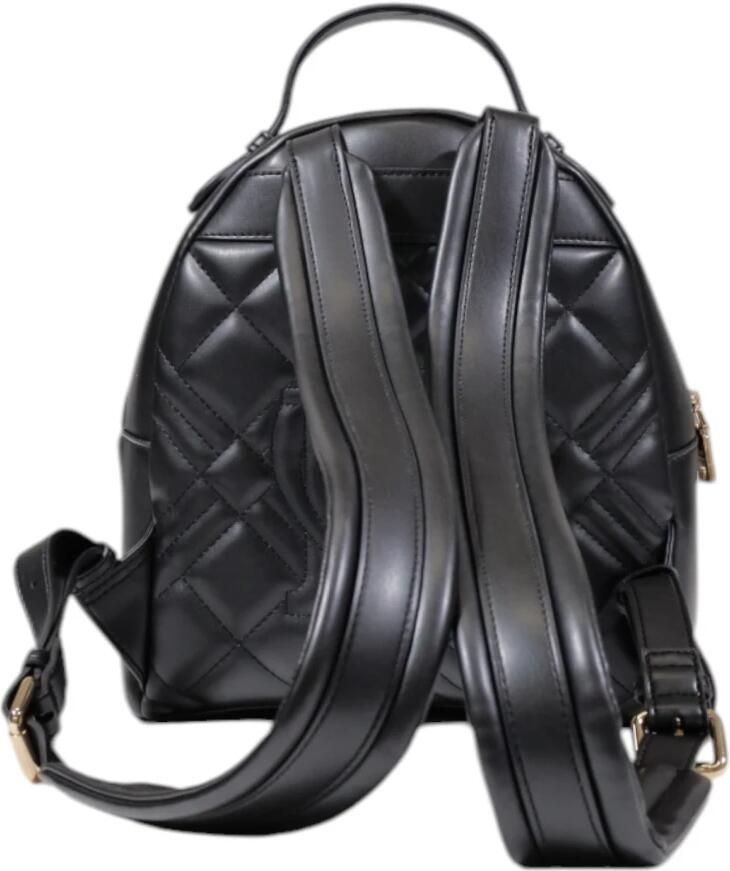 Love Moschino Zwarte rucksack met ritssluiting en ritszakken Black Dames - Foto 4