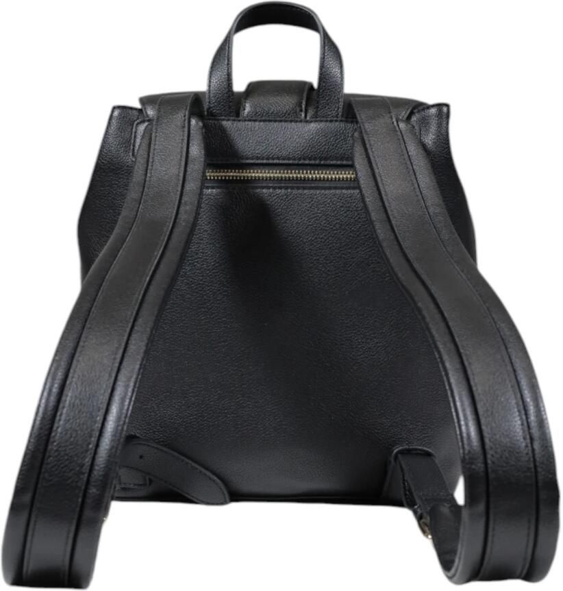 Moschino Zwarte Trendy Rugzak met Gouden Details Black Dames