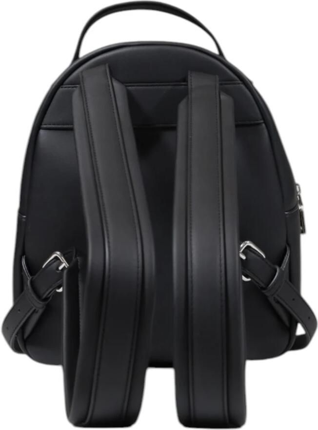 Love Moschino Zwarte Bedrukte Rugzak met Ritssluiting Black Dames - Foto 3