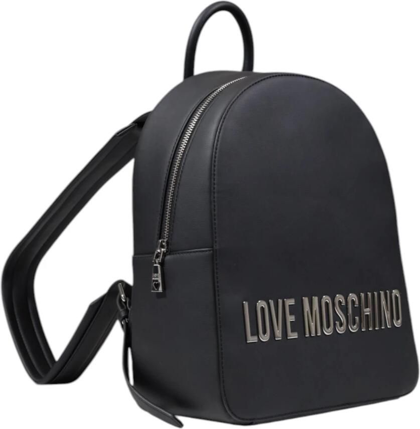 Love Moschino Grijze Polyethyleen Rugzak Lente Zomer Collectie Gray Dames