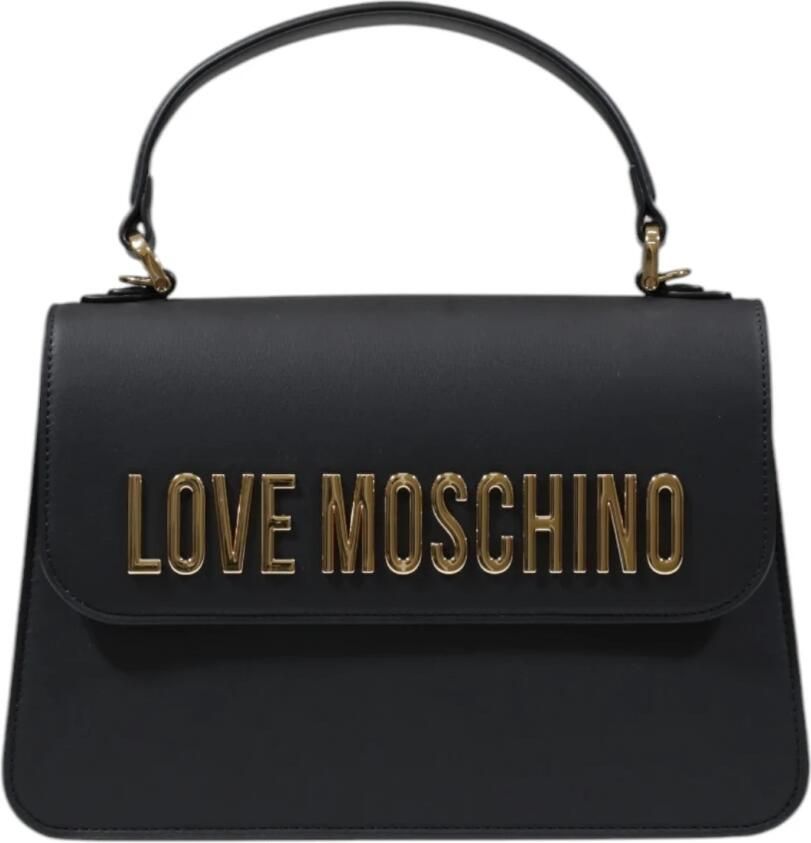 Love Moschino Polyurethaan Handtas Dames Middelgrote Tassen Collectie Black Dames - Foto 3