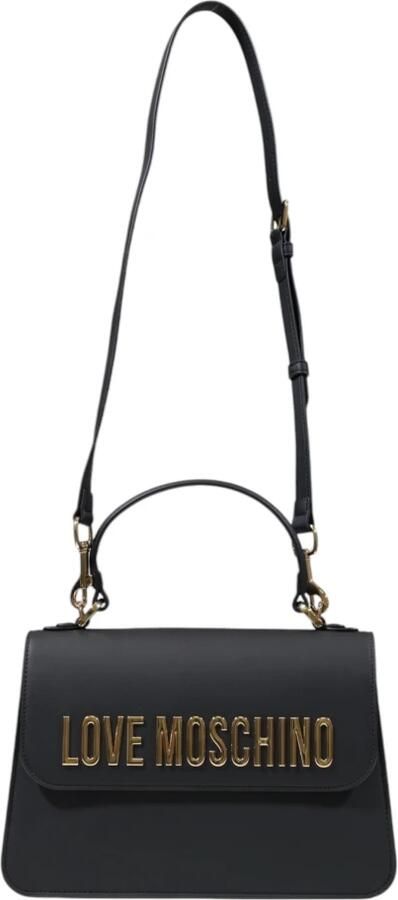Love Moschino Polyurethaan Handtas Dames Middelgrote Tassen Collectie Black Dames - Foto 2
