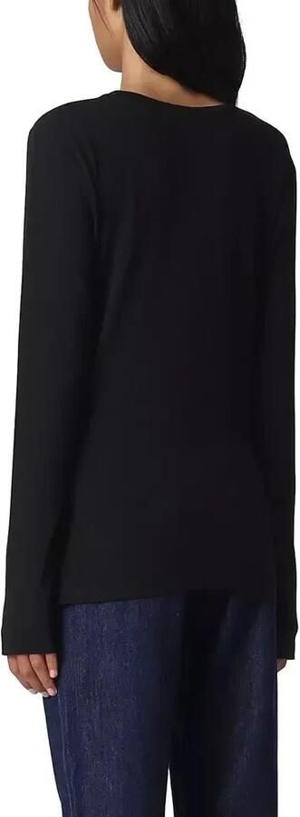 Love Moschino Maxi Rhinestone Heart Crew Neck T-Shirt Zwart Dames - Foto 2