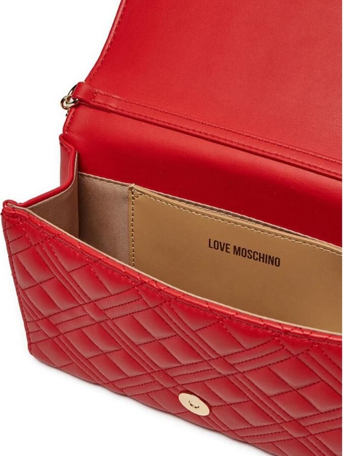 Love Moschino Rode Gewatteerde Schoudertas Red Dames - Foto 2