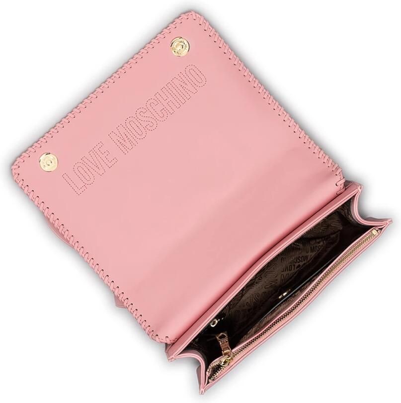Love Moschino Roze Synthetisch Leren Schoudertas Pink Dames
