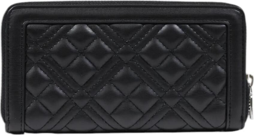 Love Moschino Zwarte Portemonnee Lente Zomer Collectie Polyurethaan Black Dames - Foto 2