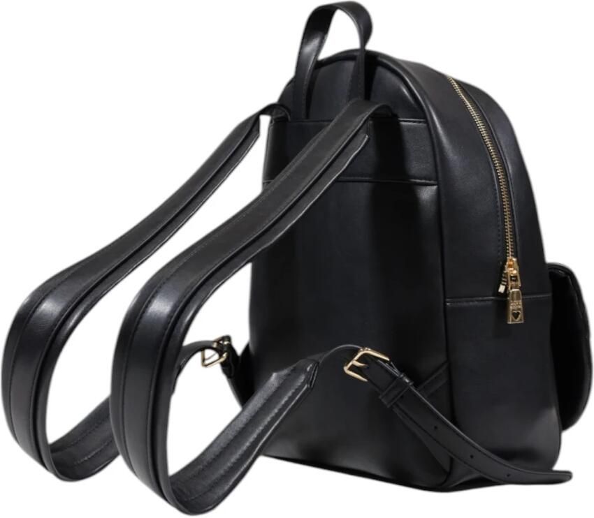 Love Moschino Stijlvolle Zwarte Polyurethaan Rugzak Damescollectie Black Dames - Foto 3