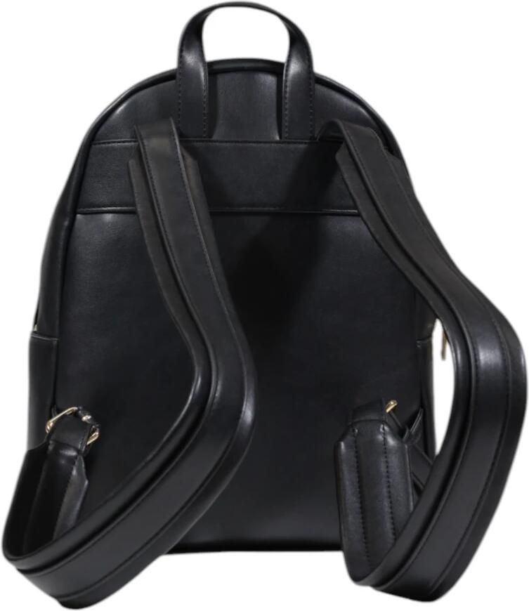 Love Moschino Stijlvolle Zwarte Polyurethaan Rugzak Damescollectie Black Dames