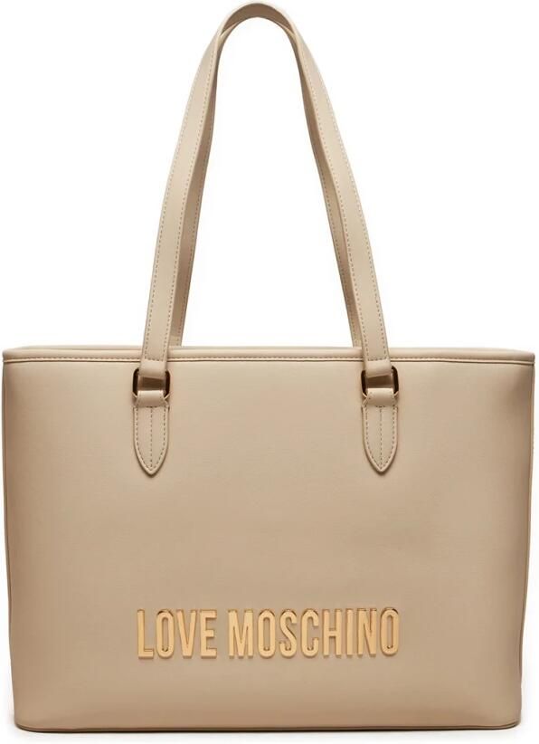 Love Moschino Stijlvolle Ivoor Tassen voor Vrouwen Beige Dames