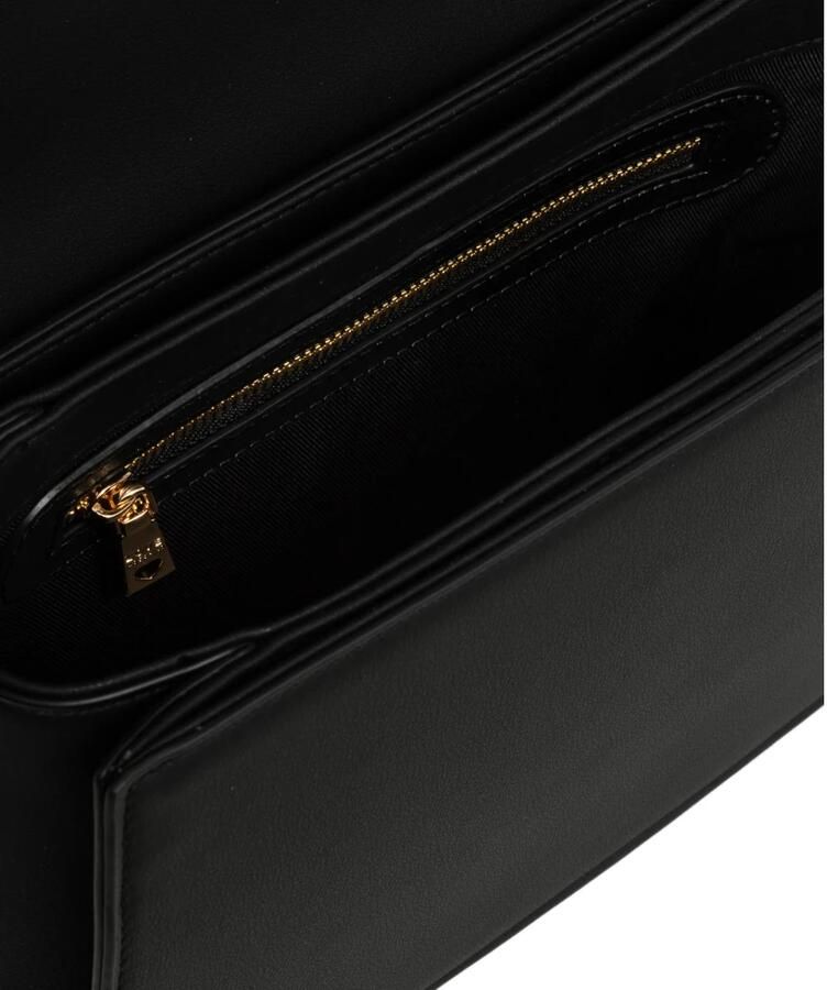 Love Moschino Gestructureerde polyurethaan handtas voor vrouwen Black Dames