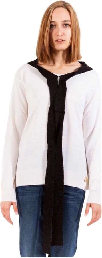 Love Moschino Street-Style Ronde Hals Trui voor Vrouwen White Dames - Foto 3