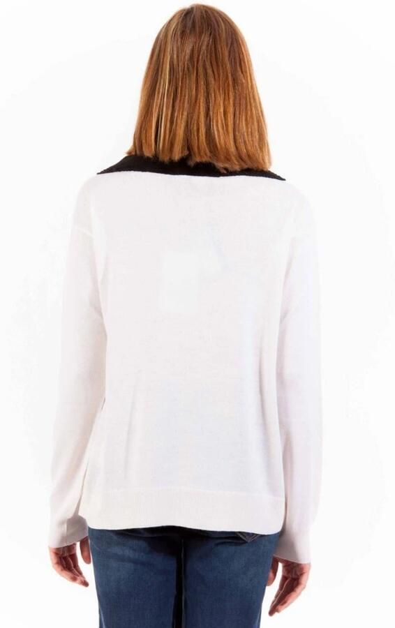 Love Moschino Street-Style Ronde Hals Trui voor Vrouwen White Dames - Foto 2