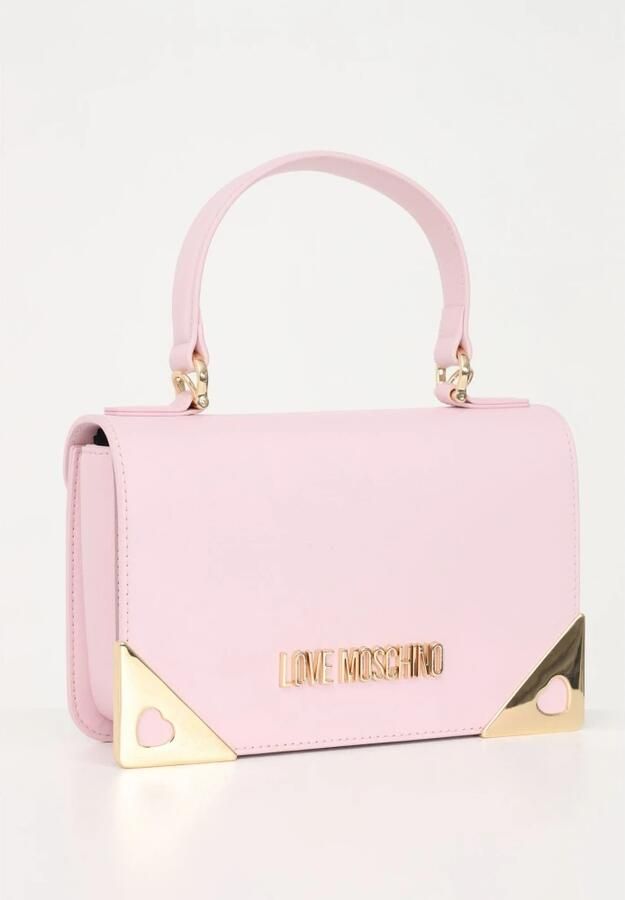 Love Moschino Vitello Cross Body Tas Pink Dames