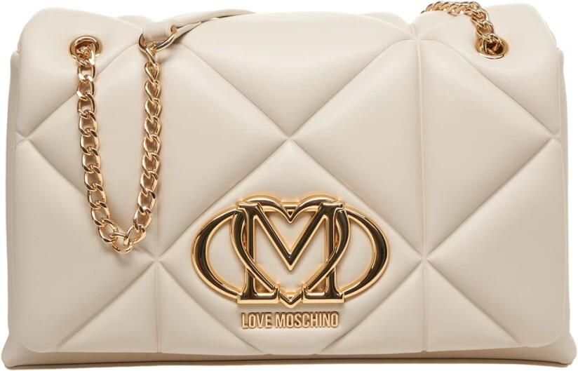 Love Moschino Middelgrote tassen Lente Zomer Collectie Polyurethaan Beige Dames - Foto 9