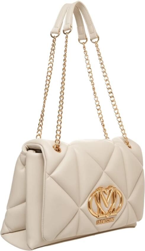 Love Moschino Middelgrote tassen Lente Zomer Collectie Polyurethaan Beige Dames - Foto 10