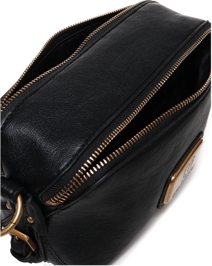 Love Moschino Zwarte cameratas met verstelbare band Black Dames