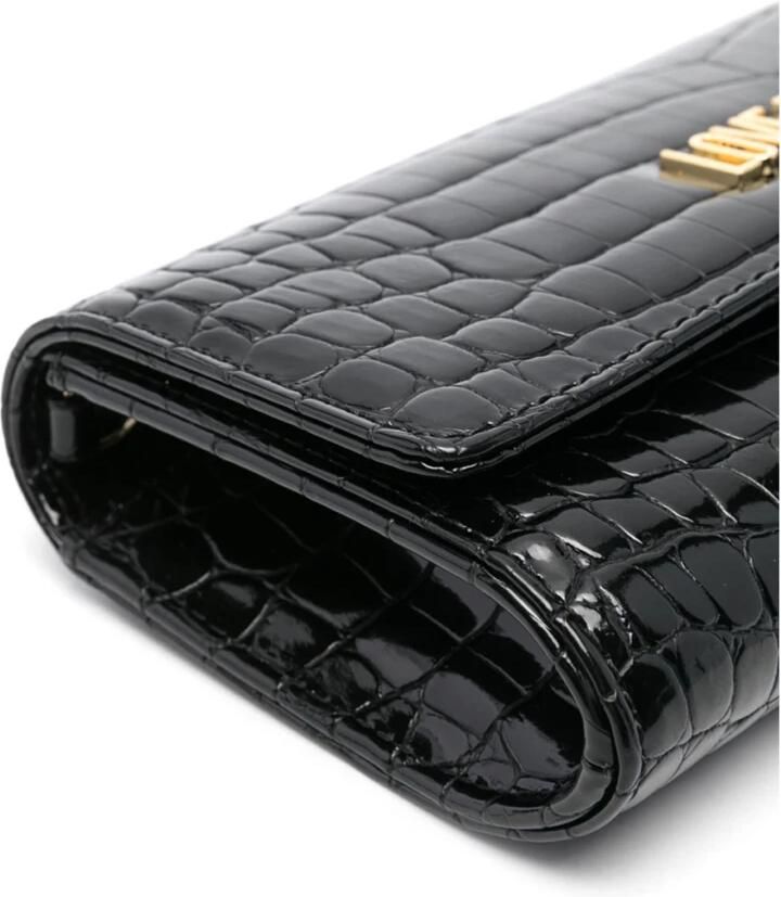 Moschino Zwarte schoudertas met gouden details Black Dames - Foto 3