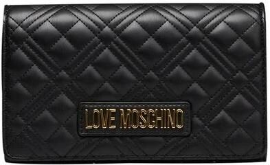 Love Moschino Zwarte Crossbody Tas met Ketting Sluiting Black Dames - Foto 3