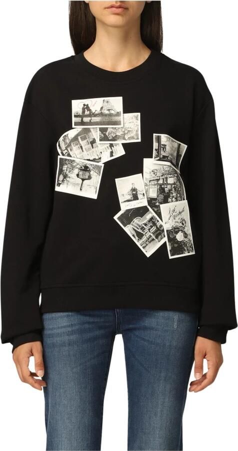 Love Moschino Sweater Relaxed fit sweatshirt met lange mouwen en ronde hals - Foto 3