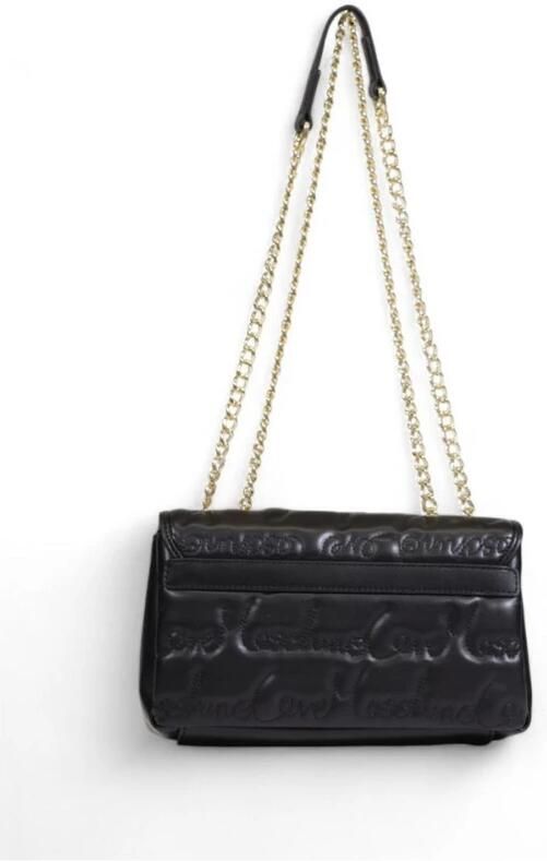 Love Moschino Zwarte polyurethaan handtas met strak ontwerp Black Dames - Foto 2
