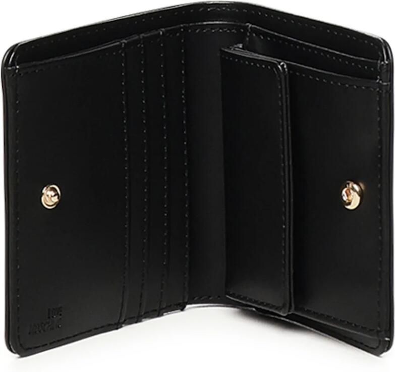 Love Moschino Zwarte Portemonnee met Logodetail Black Dames