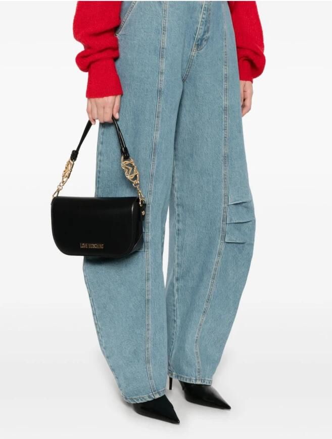 Love Moschino Zwarte schoudertas voor vrouwen Black Dames - Foto 5