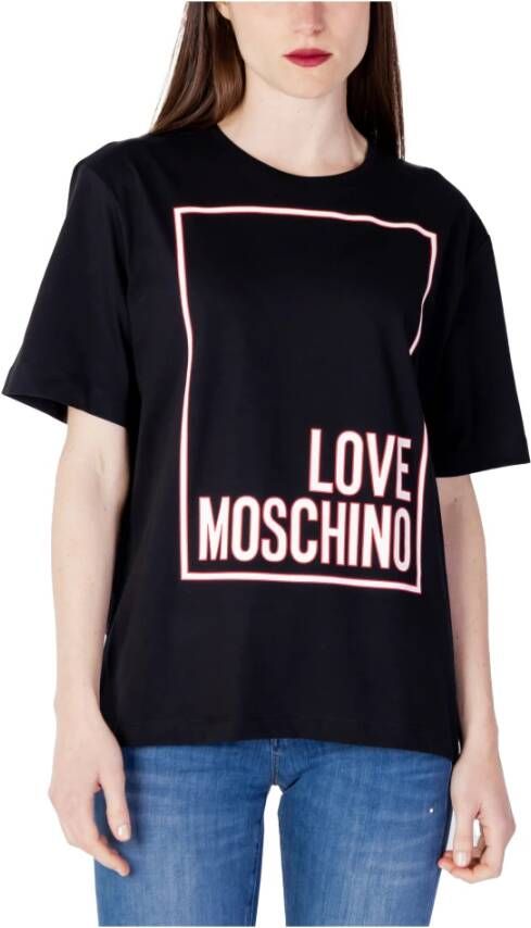 Love Moschino Maglietta W4F8752M4405 Zwart Dames