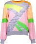 Love Moschino Kleurrijke Logo Sweater voor Stijlvolle Look Multicolor Dames - Thumbnail 1