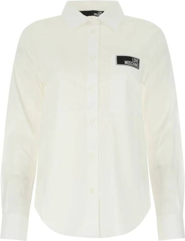 Love Moschino Overhemd Stijlvolle Collectie White Dames
