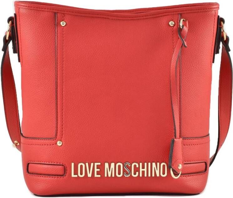 Love Moschino Rode handtas met handtekening stofzak Rood Dames