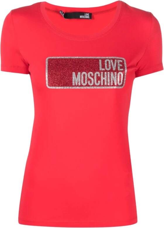 Love Moschino Rode T-Shirt O91 Rood Dames