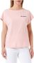 Love Moschino Roze Katoenen Hart Logo T-Shirt Pink Dames - Thumbnail 1