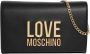 Love Moschino Zwarte dames schoudertas met metalen logo en magnetische sluiting Black Dames - Thumbnail 8