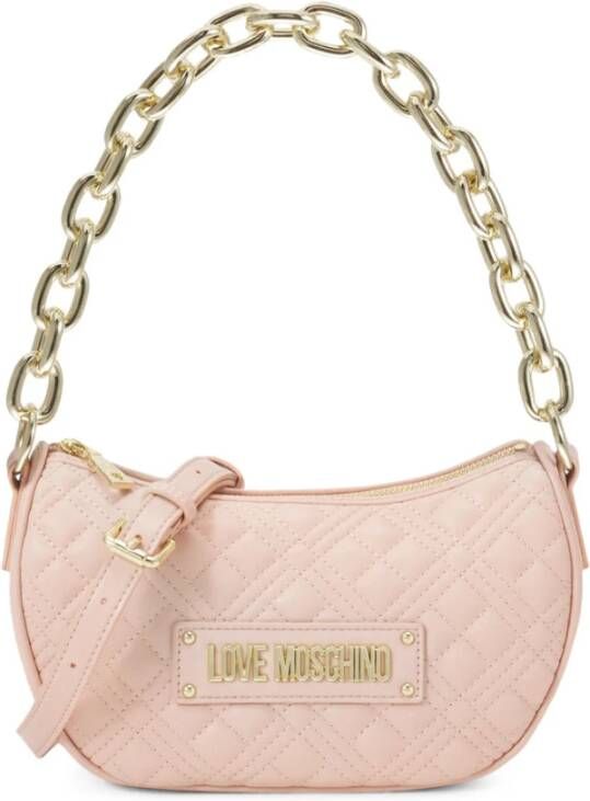 Love Moschino Gewatteerde schoudertas voor dames Pink Dames