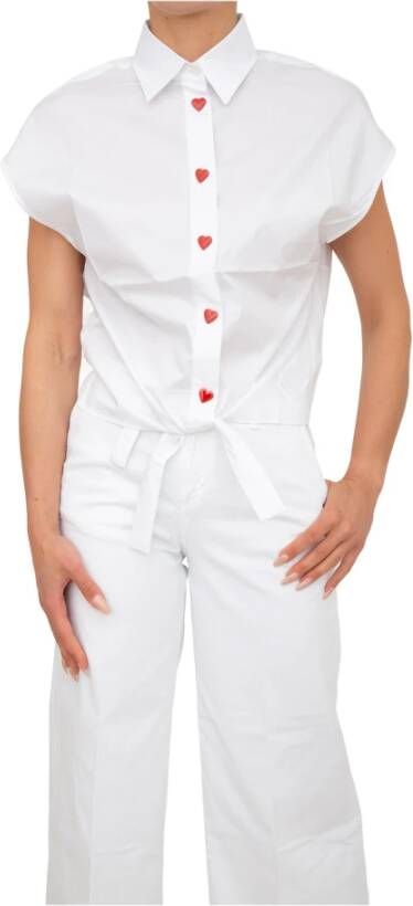 Love Moschino Shirts Wit Dames